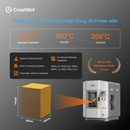 CreatBot PEEK-300 high-temperature 3D printer