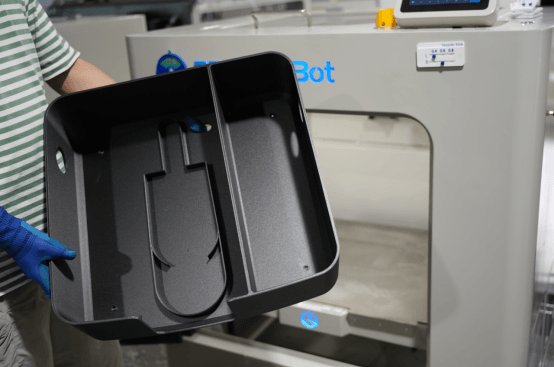 Delivery service robot outer panel 3D printed by CreatBot